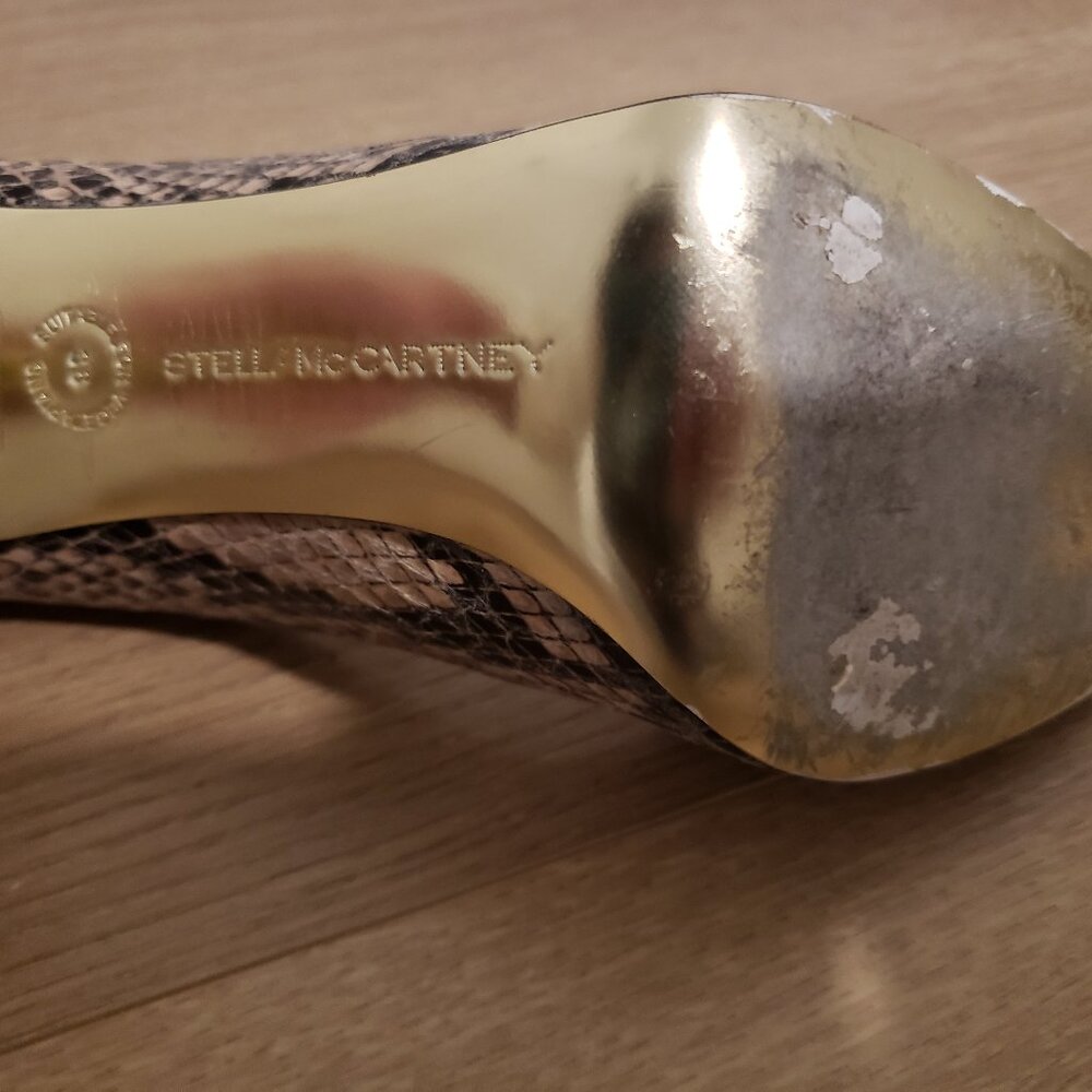 Stella Mccartney Italian Python-Pattern Heels - image 6